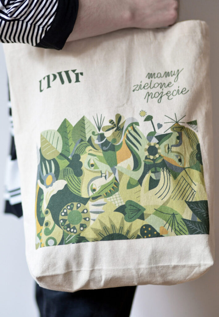 Ekotorba z dnem – Mural UPWr – tył