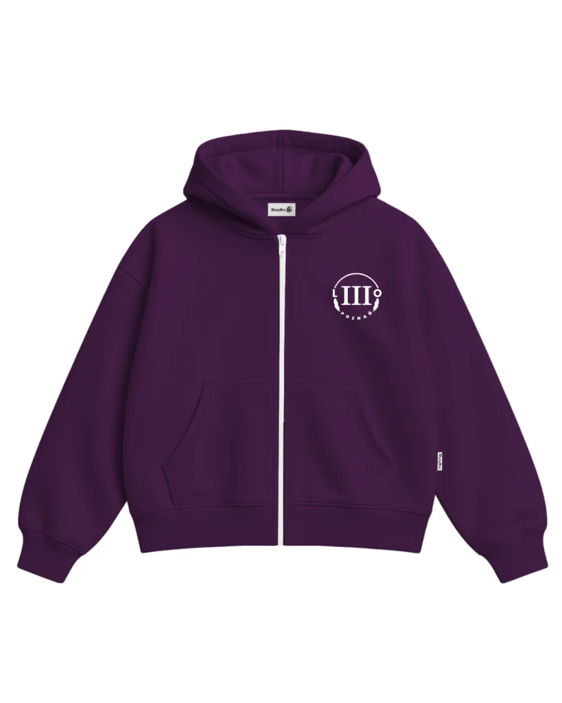 Bluza ultra boxy rozsuwana 3 LO Poznań