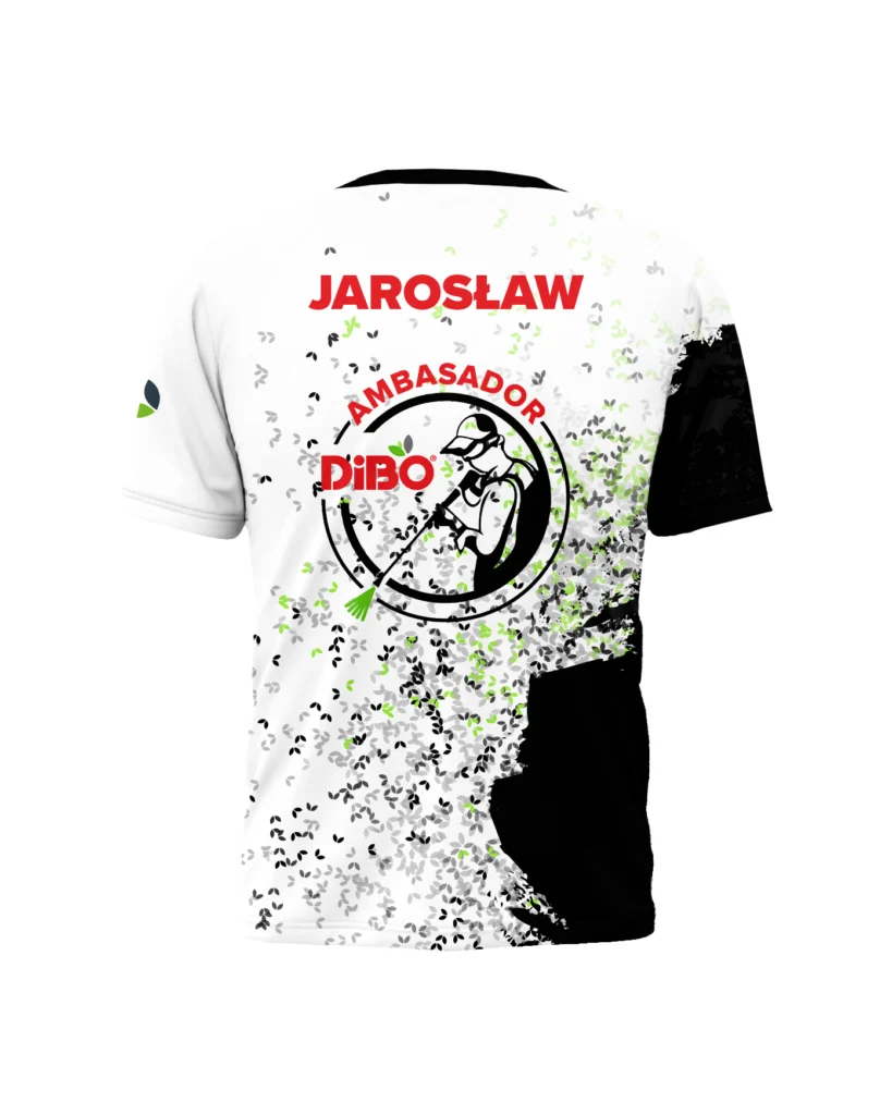 Koszulka sportowa krój męski Dibo – tył