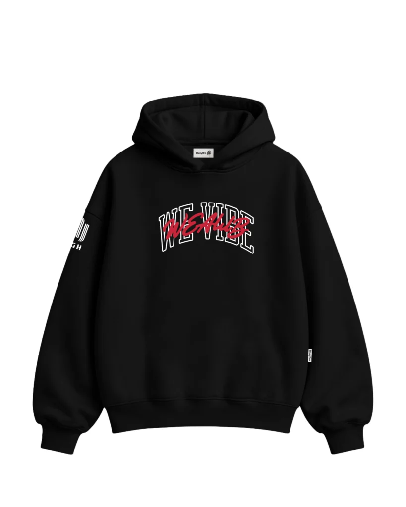 Bluza boxy - Haft Przód + Rękawek + Nadruk Tył AGH