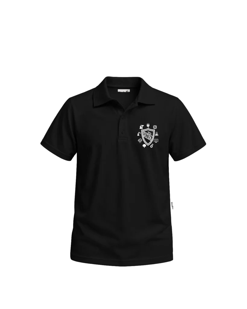 Koszulka polo - Tarcza z profilami – tył
