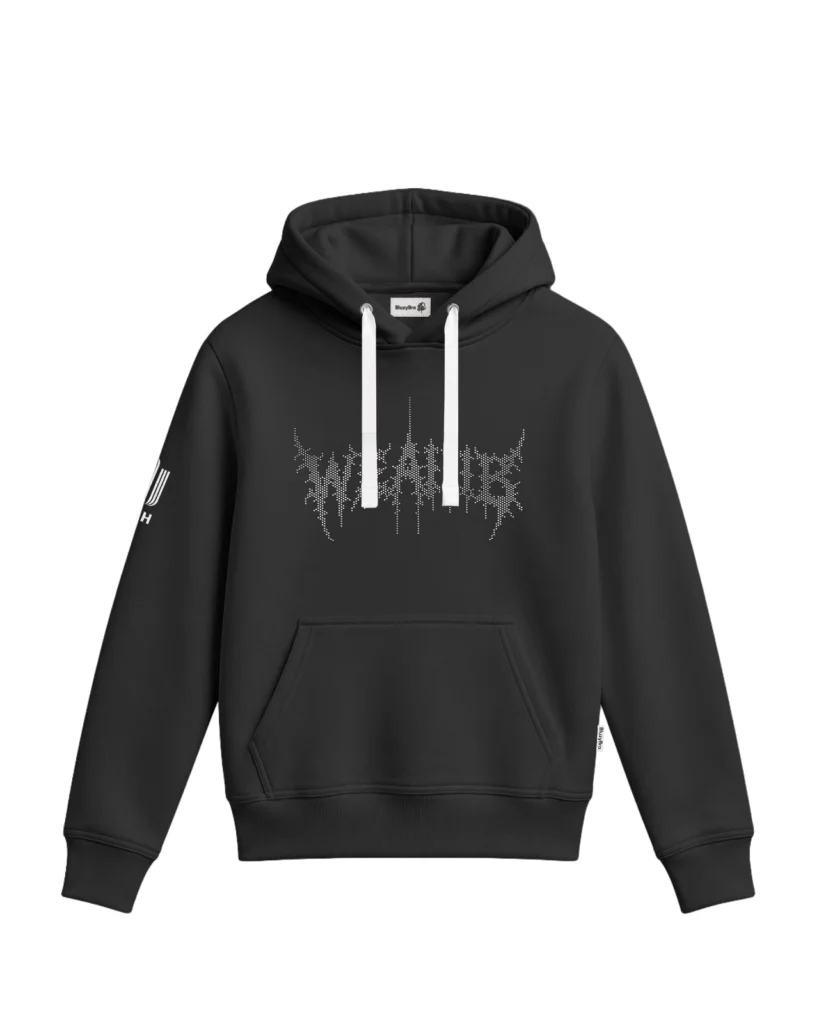 Bluza z kapturem - Kryształki Przód + Rękawek AGH