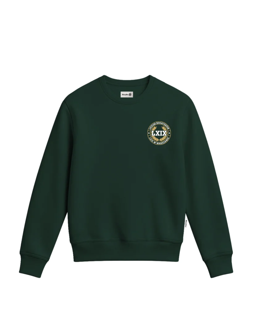 Bluza bez kaptura 69 LO Warszawa