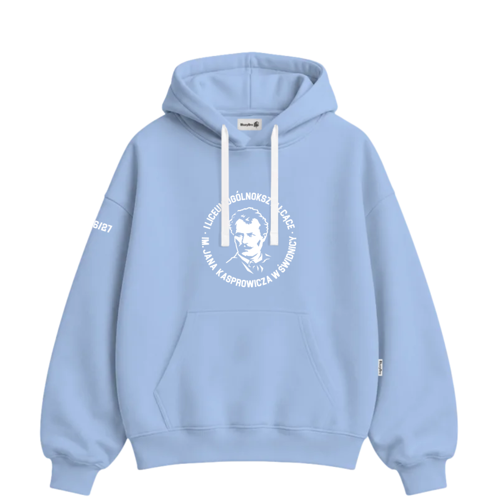 Bluza baggy - Duży Haft 1 LO Świdnica – tył