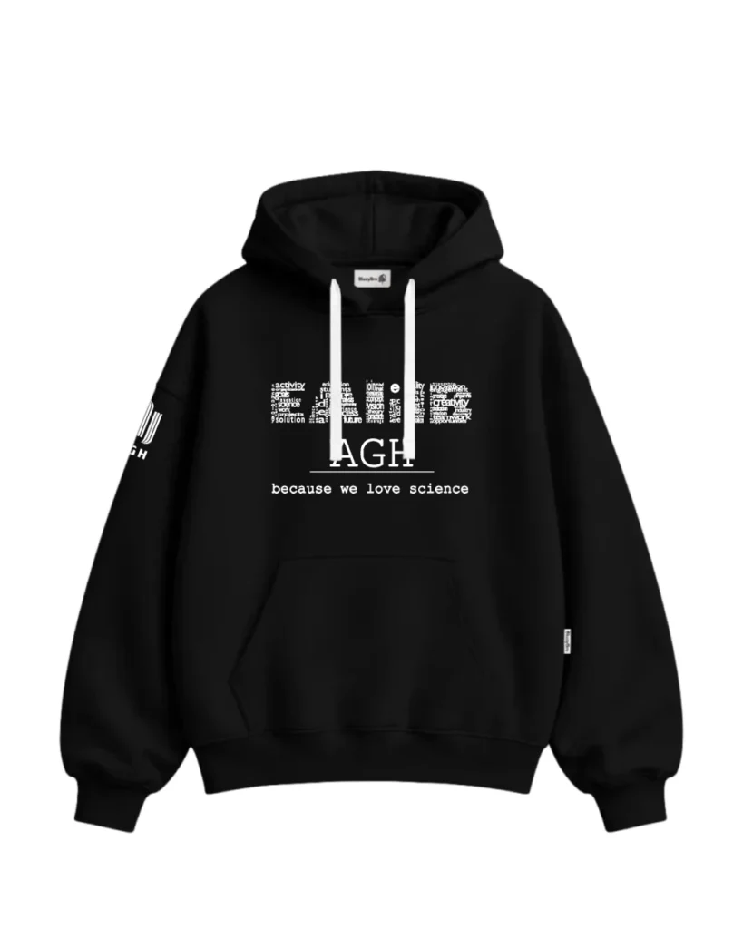 Bluza baggy - Haft Przód + Rękawek AGH