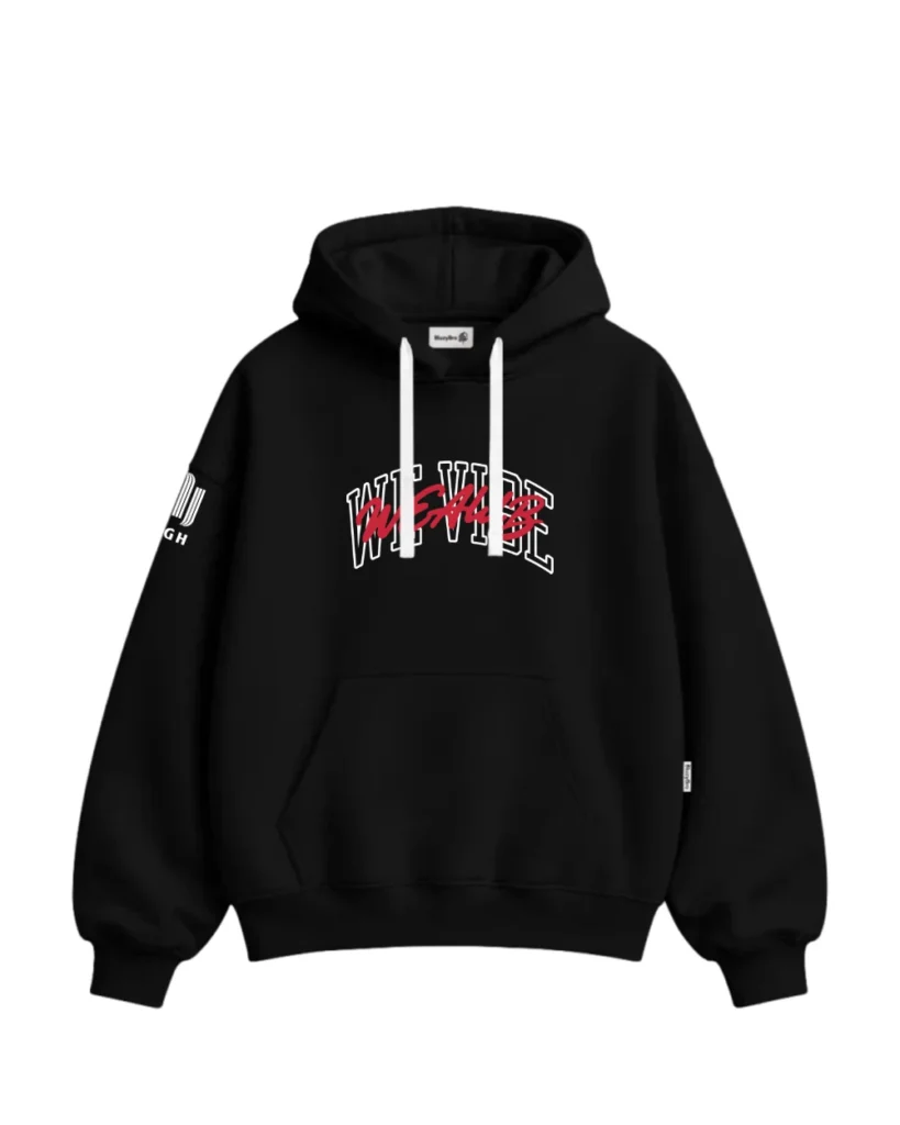 Bluza baggy - Haft Przód + Rękawek + Nadruk Tył AGH
