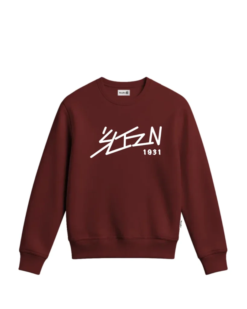 Bluza bez kaptura - Duże znakowanie napis – tył