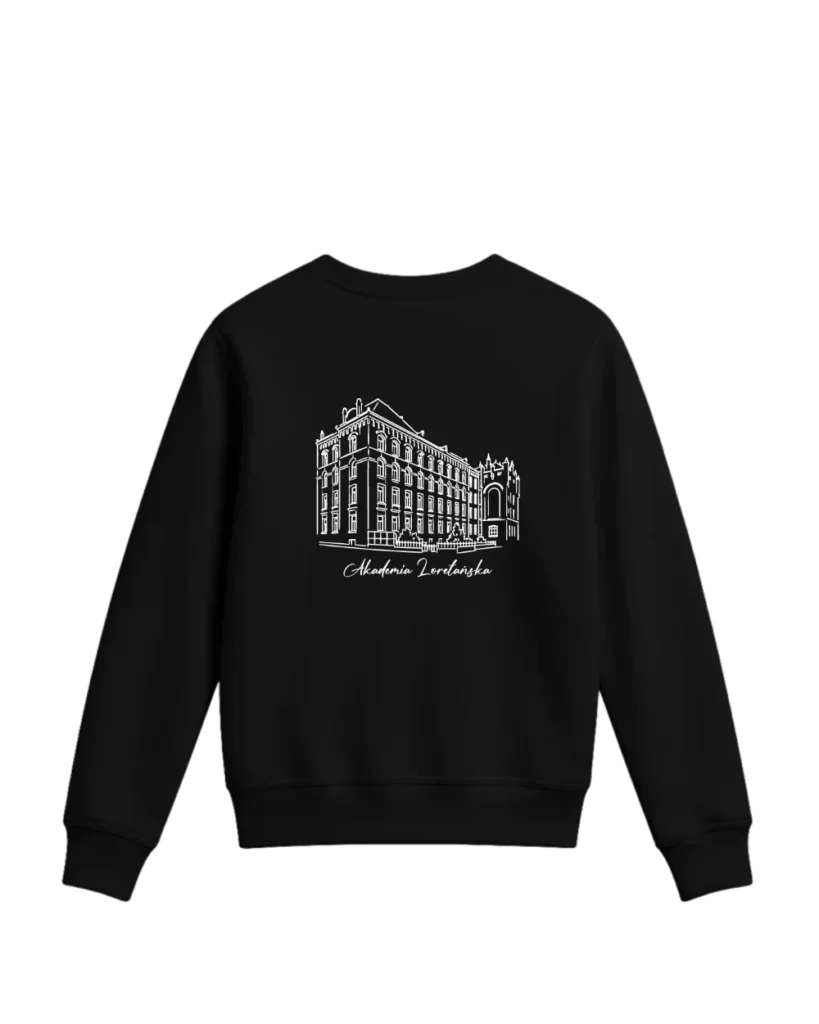 Bluza bez kaptura - Haft + Nadruk ALK – tył
