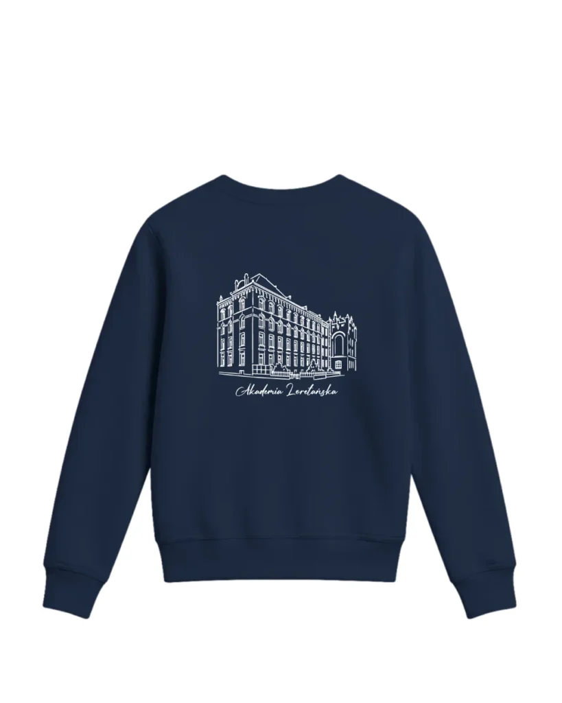 Bluza bez kaptura - Haft + Nadruk ALK – tył