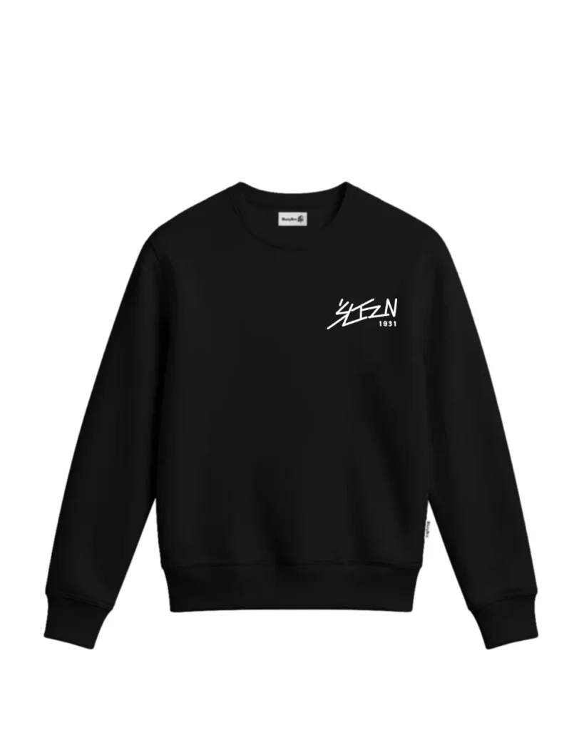 Bluza bez kaptura - Małe znakowanie napis