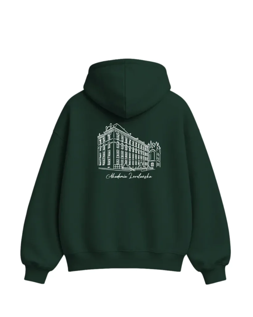 Bluza boxy - Haft + Nadruk ALK – tył