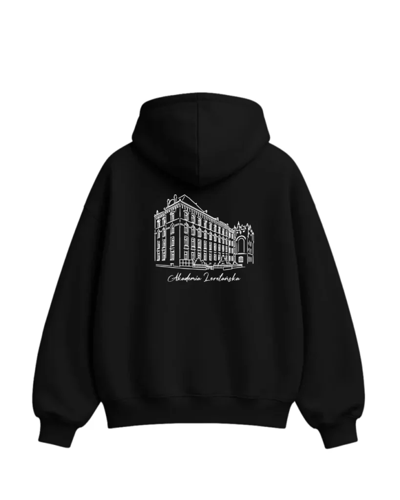 Bluza boxy - Haft + Nadruk ALK – tył