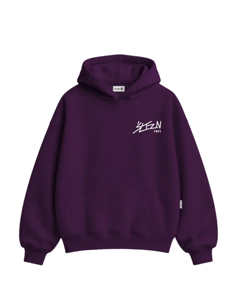 Bluza boxy - Małe znakowanie napis