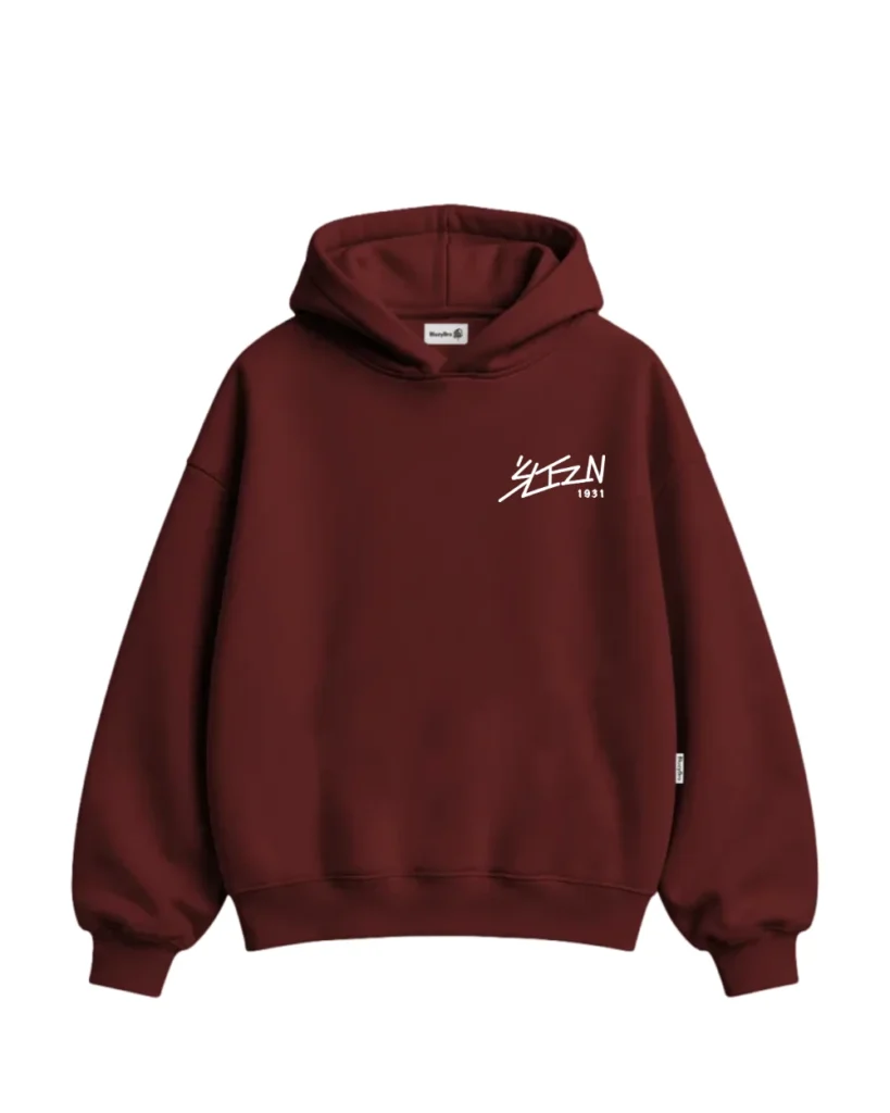 Bluza boxy - Małe znakowanie napis – tył