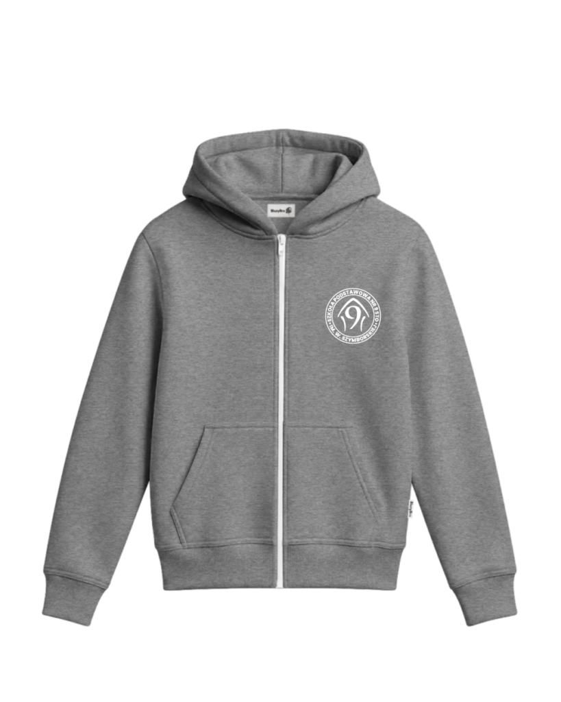 Bluza z kapturem rozsuwana krój dziecięcy - Mały Haft 9SP