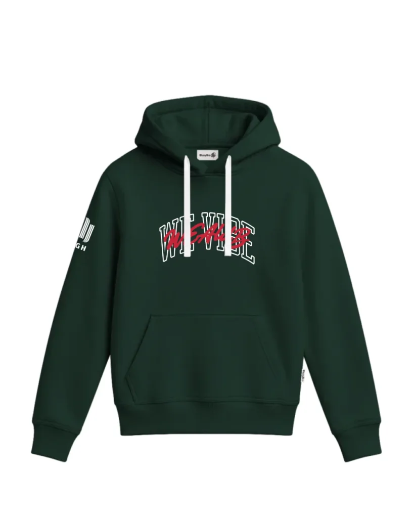 Bluza z kapturem - Haft Przód + Rękawek + Nadruk Tył AGH