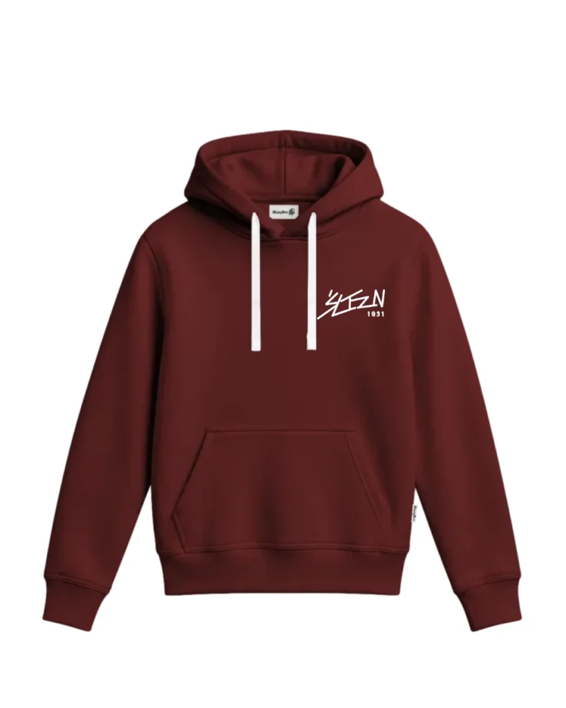 Bluza z kapturem - Małe znakowanie napis