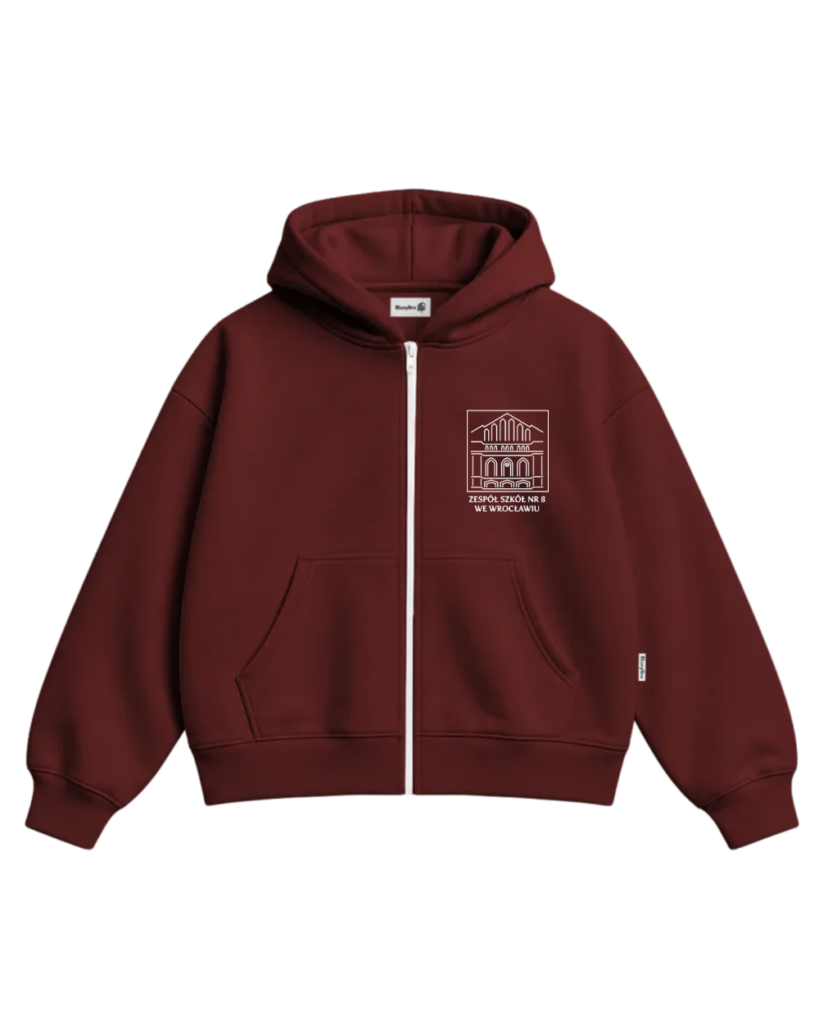 Bluza ultra boxy rozsuwana - Kwadrat ZS8