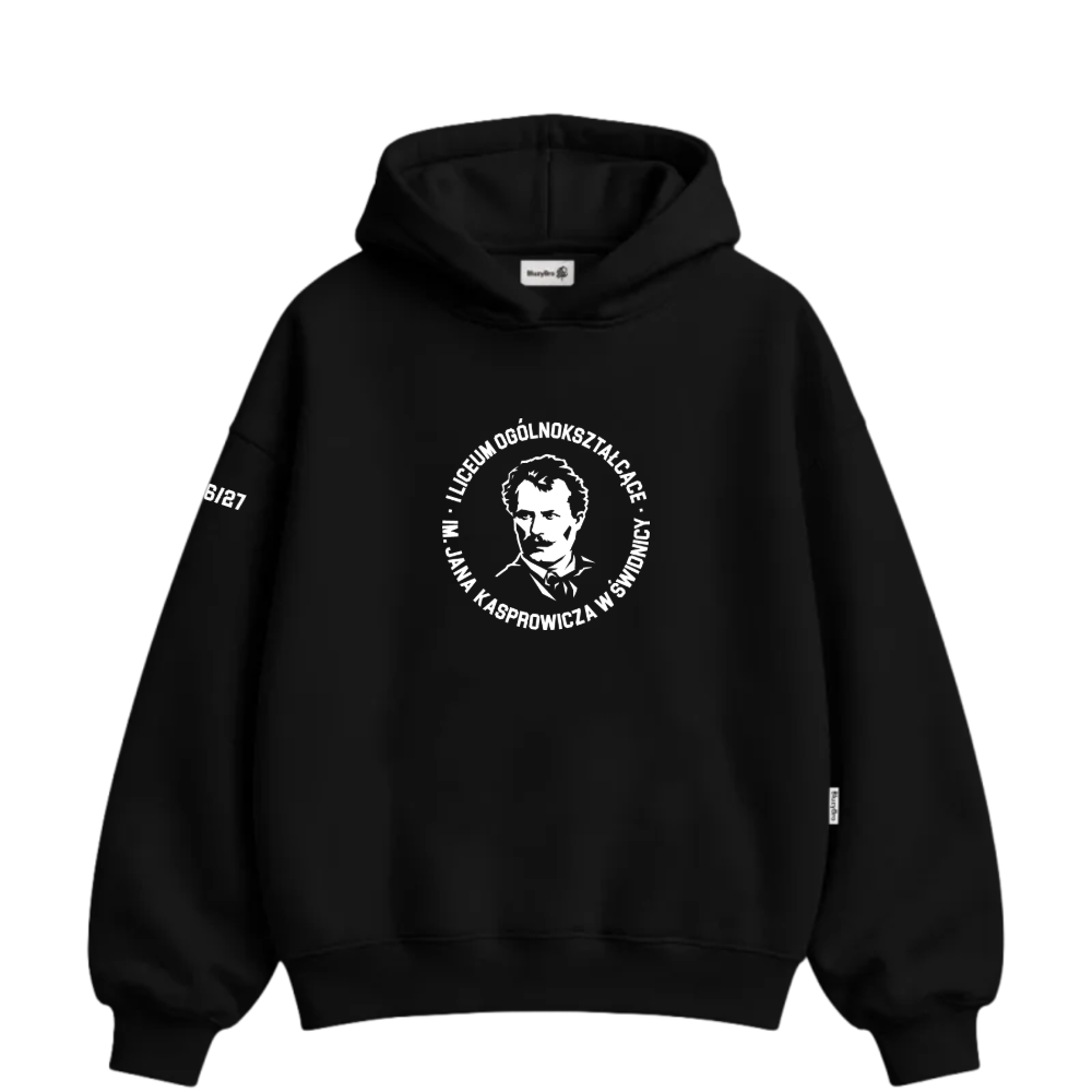 Bluza boxy - Duży Haft 1 LO Świdnica