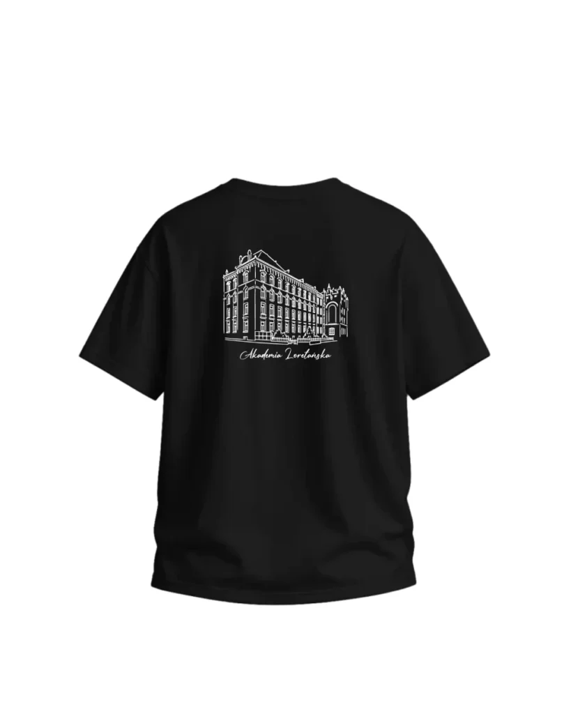 Koszulka oversize - Nadruk ALK – tył