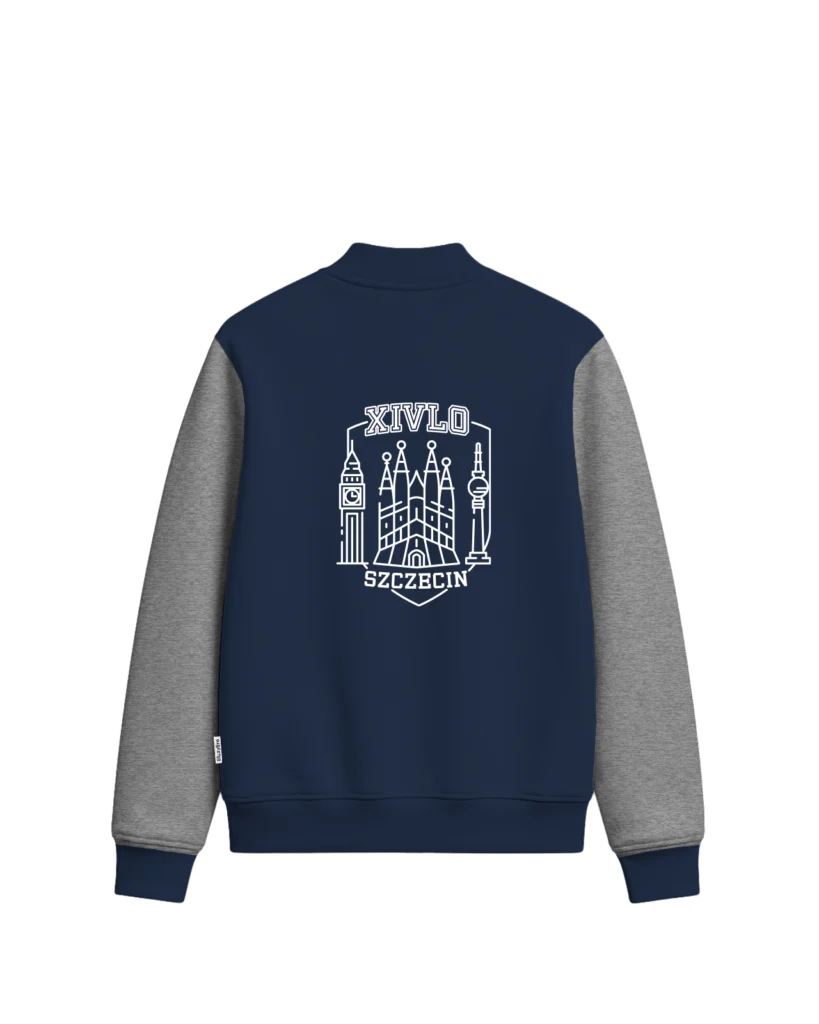 Bluza baseball 14 LO Szczecin – tył