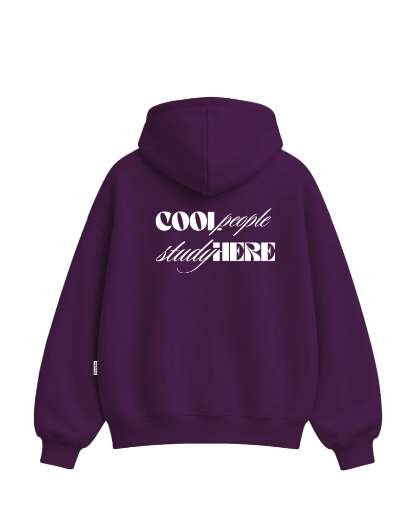 Bluza ultra boxy rozsuwana - COOL PEOPLE UwB – tył