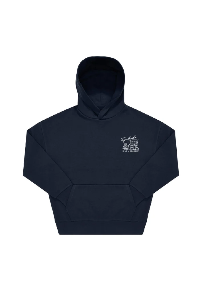 Bluza Boxy Premium z kapturem (Importowana) - Haft 3 LO Gdańsk