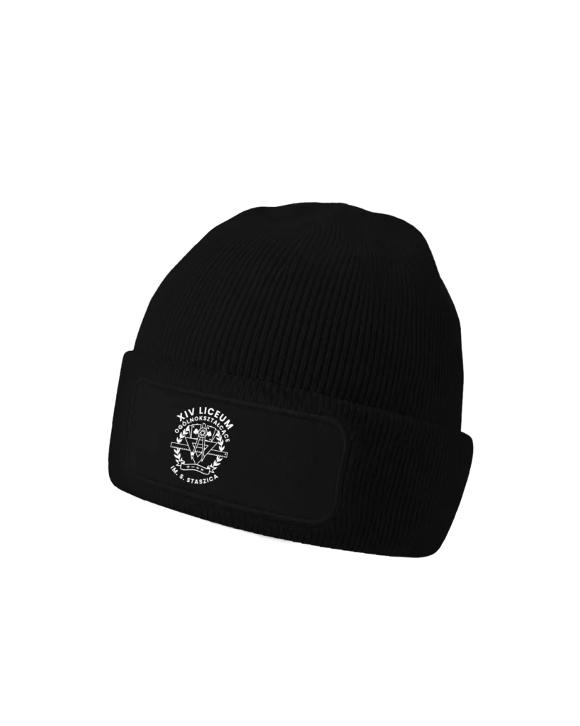 Czapka beanie - Nadruk 14 LO Warszawa