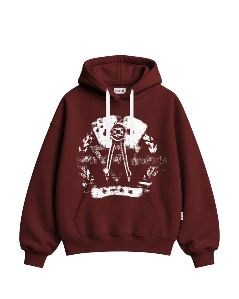 Bluza baggy - Nadruk Vintage 14 LO Warszawa