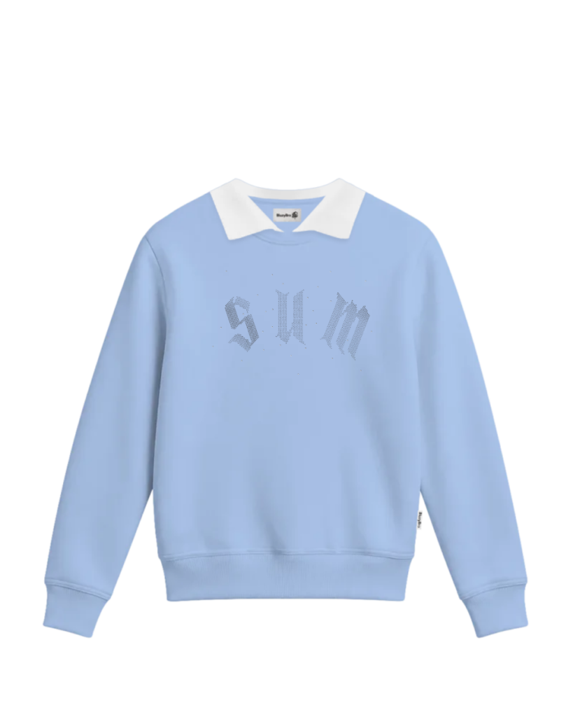 Bluza z kołnierzykiem - Kryształki SUM SUM – tył