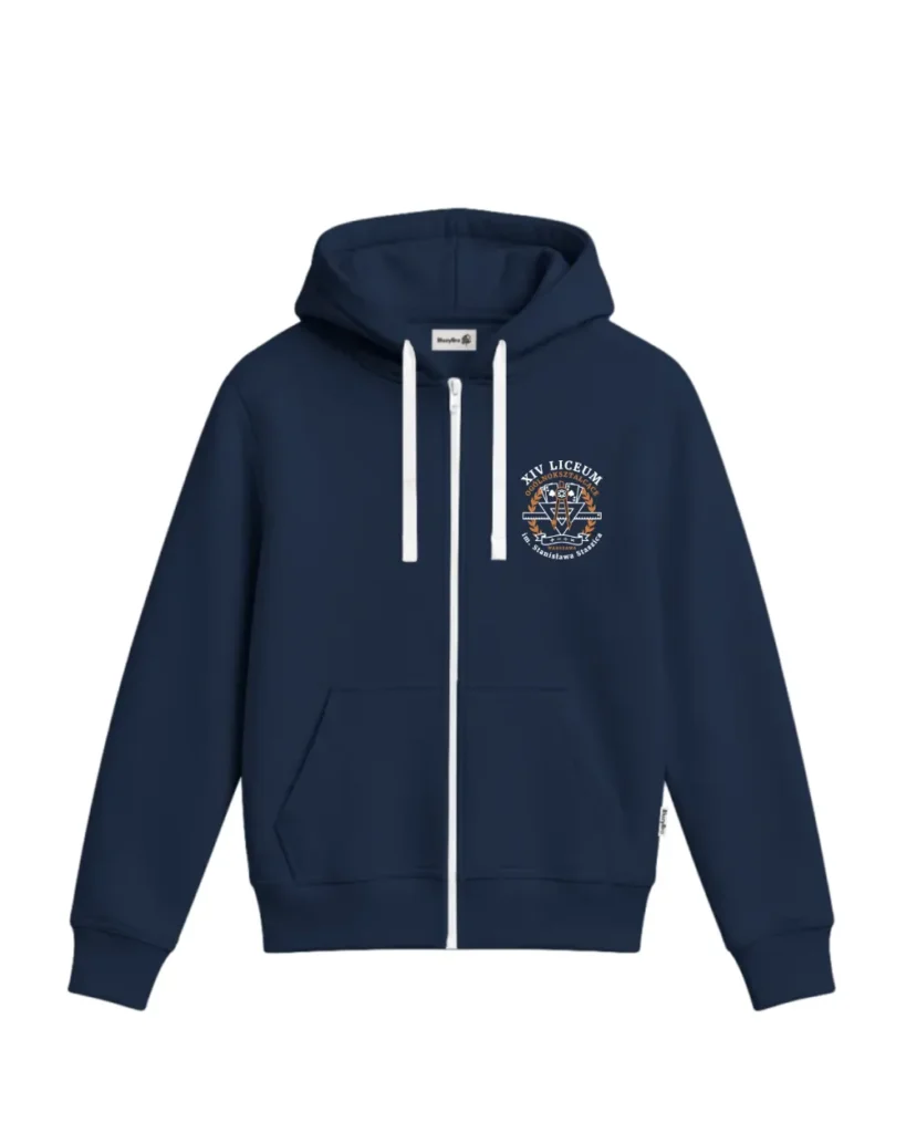 Bluza rozsuwana - Haft Oficjalny 14 LO Warszawa