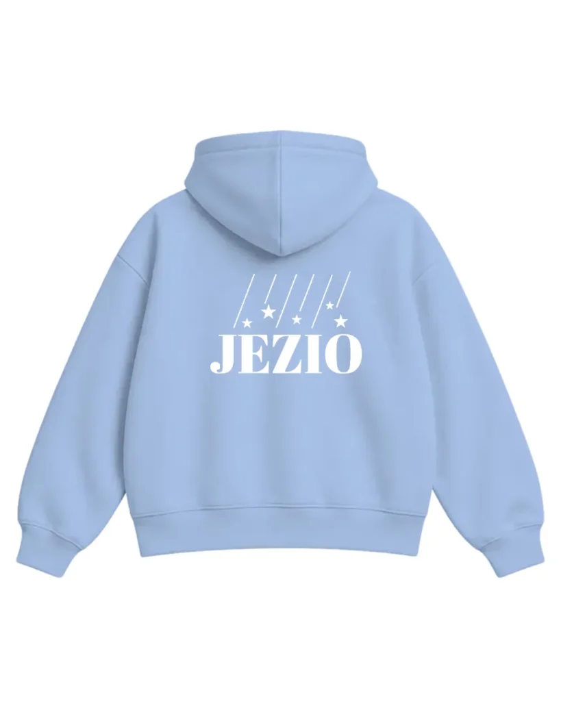 Bluza ultra boxy rozsuwana - Gwiazdki 67 LO Warszawa – tył