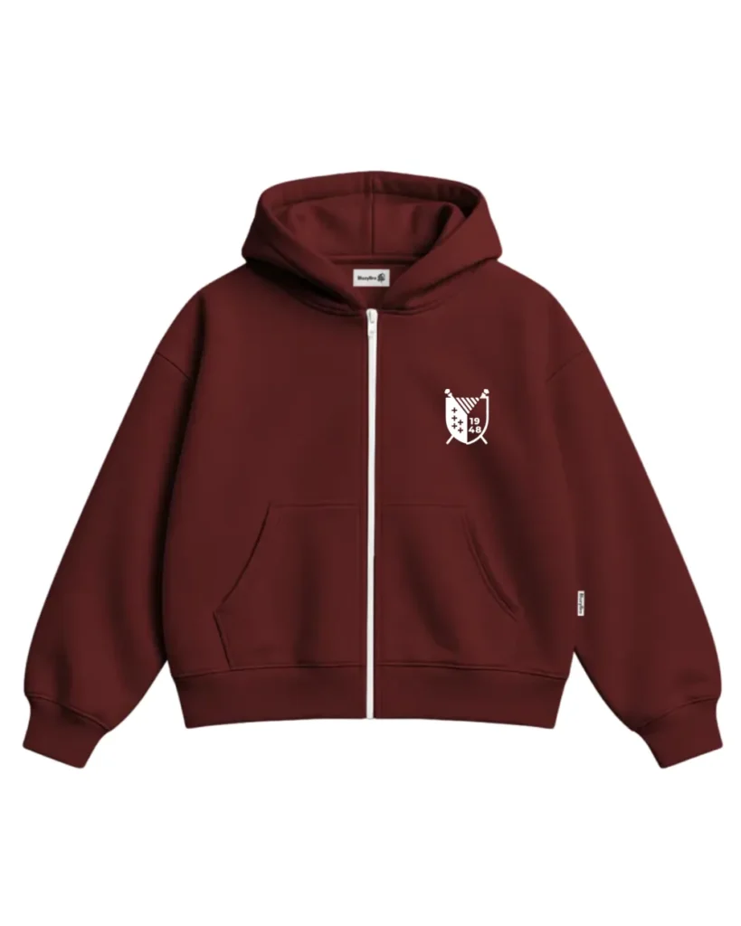 Bluza ultra boxy rozsuwana - Herb SUM