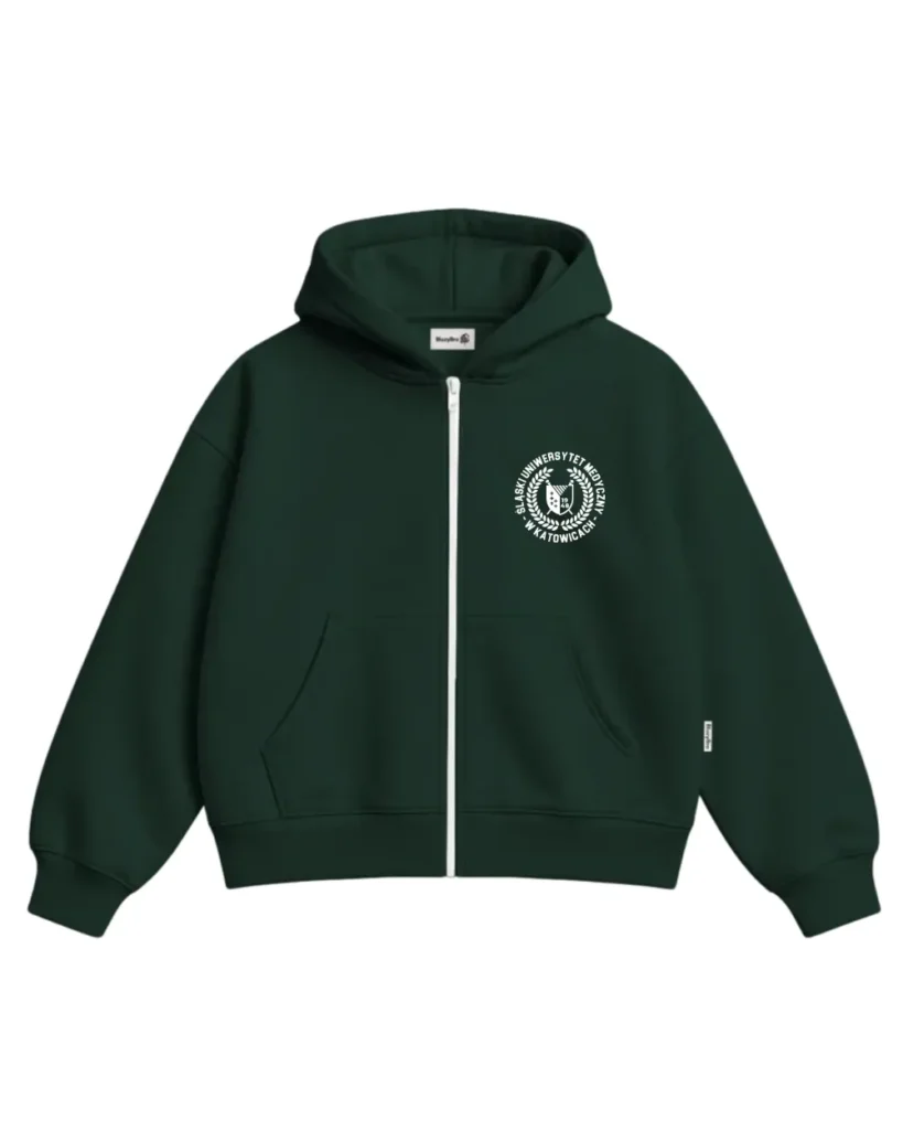 Bluza ultra boxy rozsuwana - Logo koło SUM