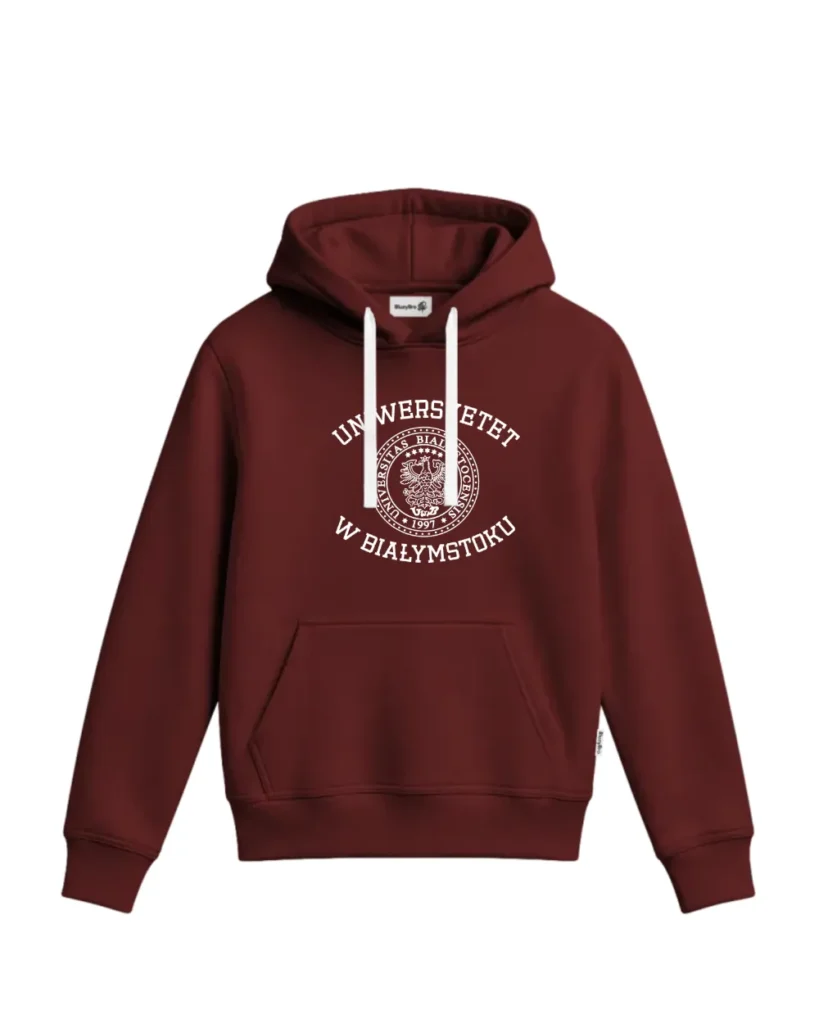 Bluza z kapturem - Logo UwB – tył
