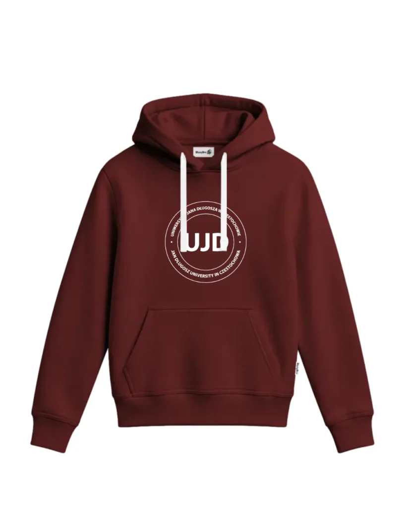 Bluza z kapturem - Nadruk UJD – tył