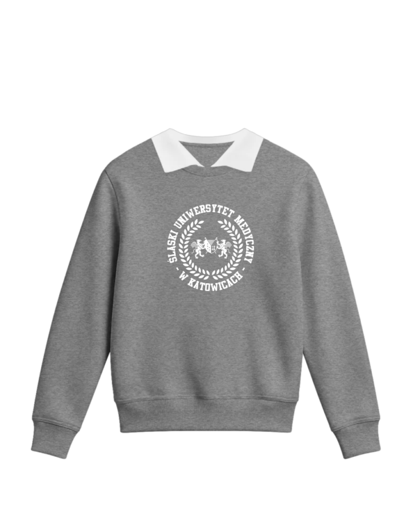 Bluza z kołnierzykiem - Logo koło SUM – tył